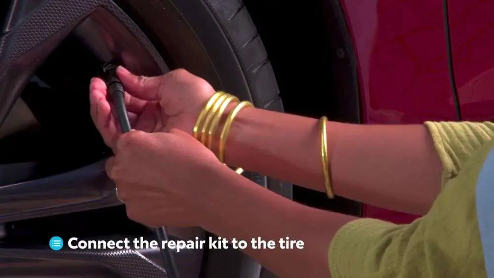 toyota tire repair kit connect hose